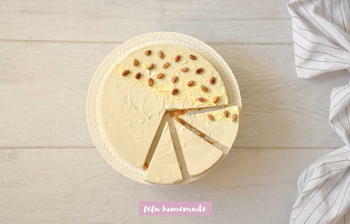 Cheesecake Al Pistacchio - Ricetta - Fefa Homemade