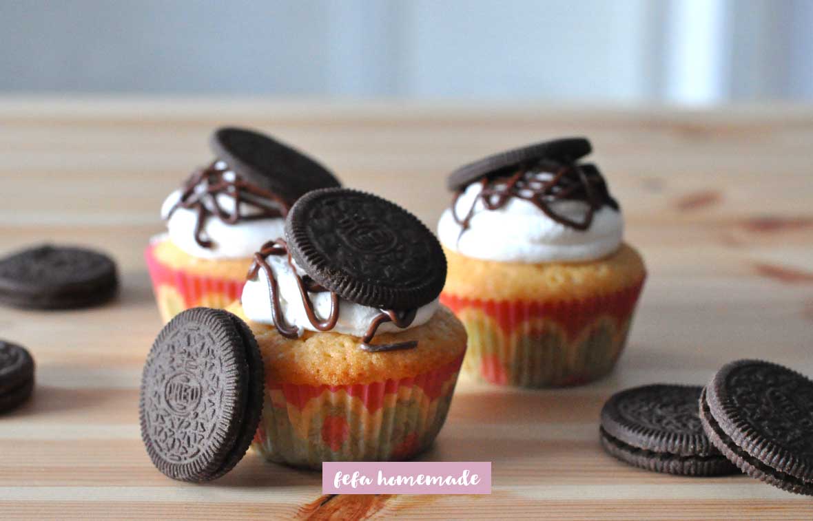 Cupcake Oreo - Ricetta - Fefa Homemade