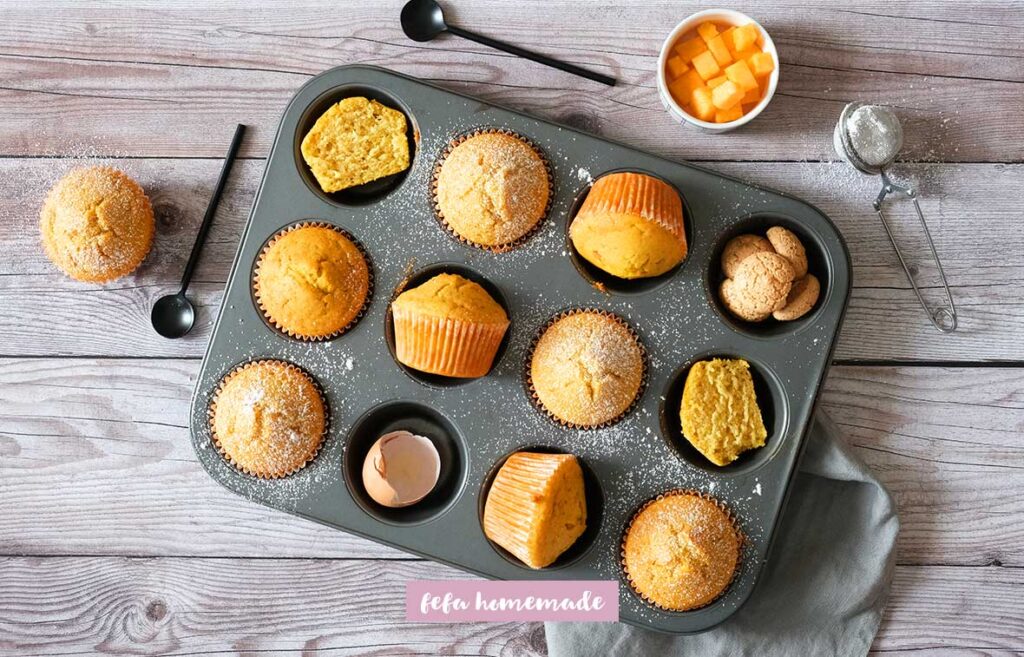 Muffin Zucca E Amaretti - Ricetta - Fefa Homemade